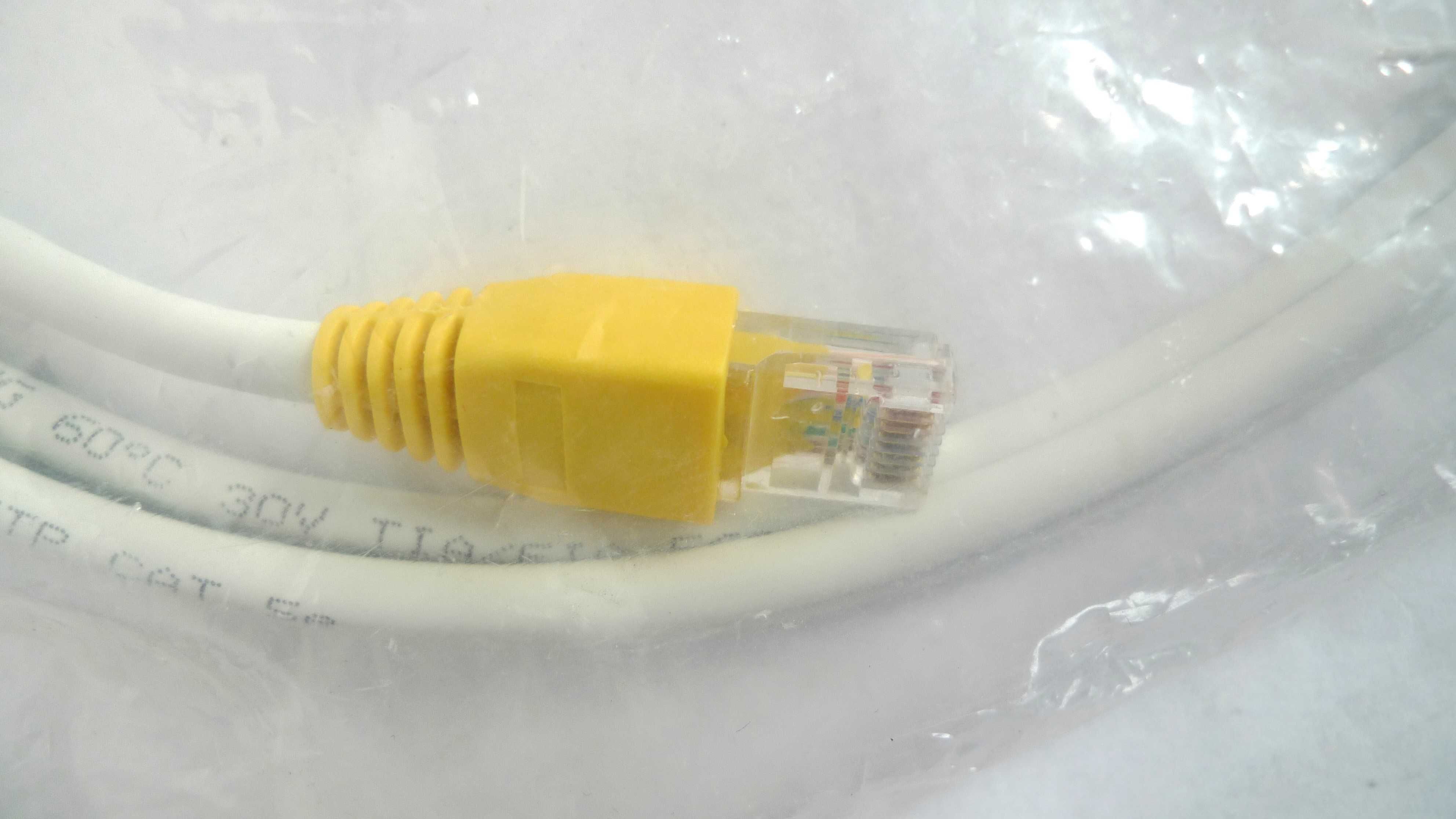 Kabel internetowy LAN Ethernet 2m RJ45 Cat5e UTP biały