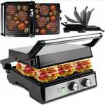 Grill elektryczny Opiekacz rozkładany Toster do kanapek PANINI 2500W