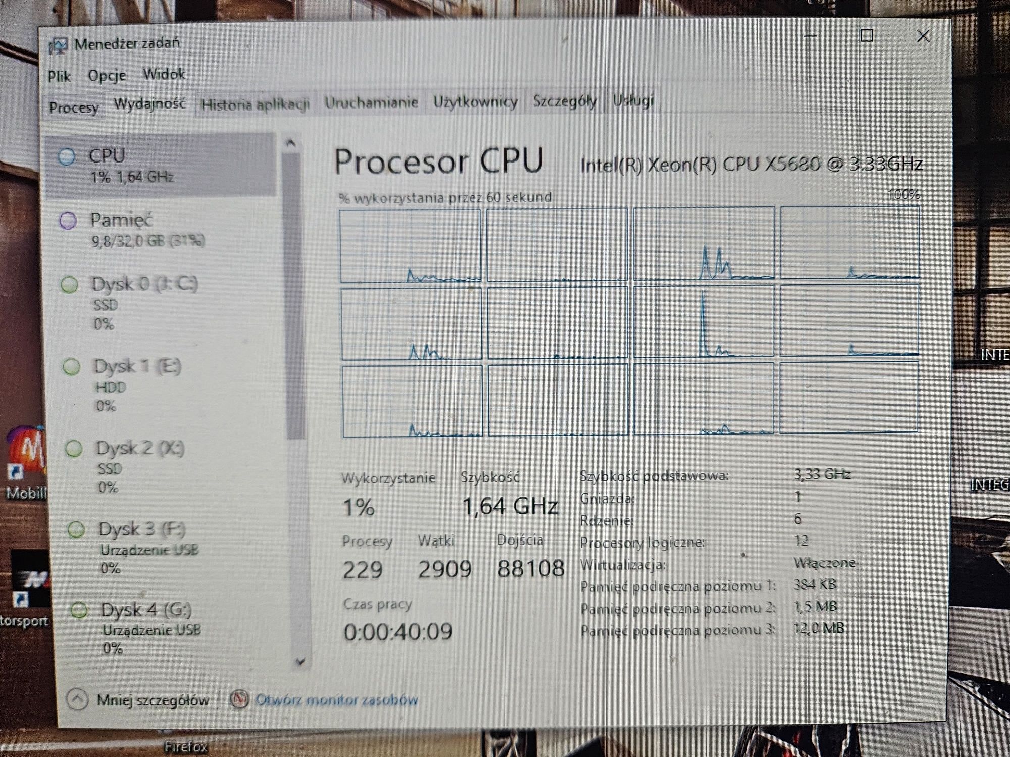 Lenovo ThinkStation D20 Xeon X5680 3.3 GHz 12 core 32 GB RAM