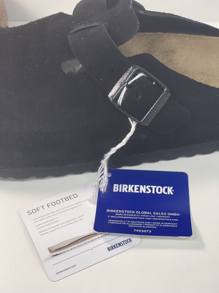 Весняна акція! Birkenstock Boston black 44 Биркеншток Бостон 44р