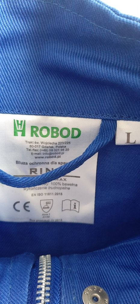 Mocne ubranie spawalnicze, trudnopalne Rino roz. M, L, XL, XXL