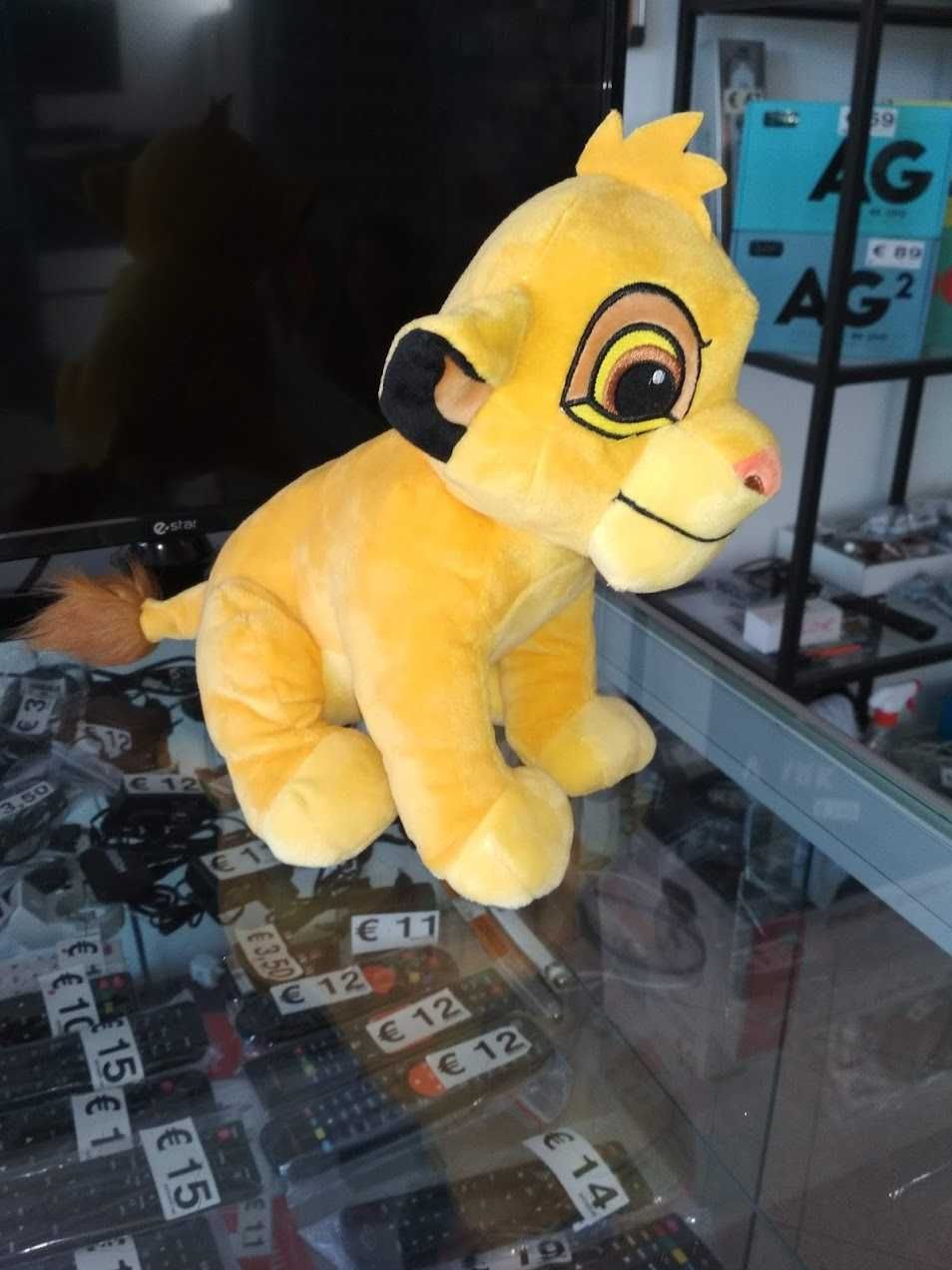 Peluche Rei Leão Simba criança 30 cm