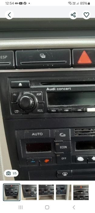 Radio Audi concert audi a4 b6, b7