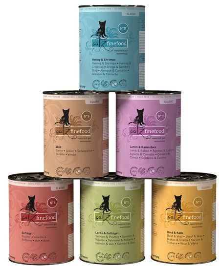 Karma dla kota bez sztucznych dodatków - Catz Finefood MIX I 6x400g