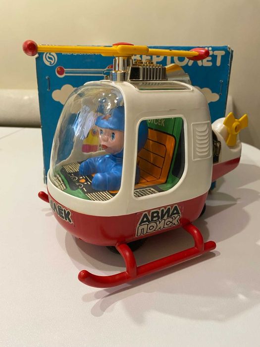 Игрушка вертолет СССР в родной упаковке
