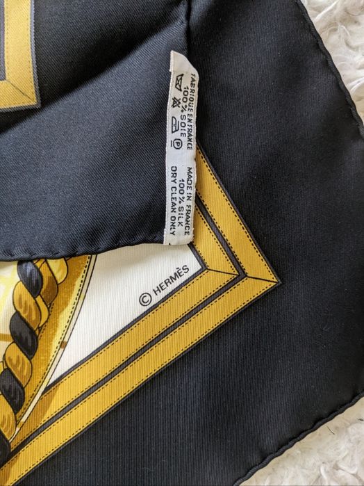 Hermes шовкова хустка шов роуль  оригінал шарф преміум бренду