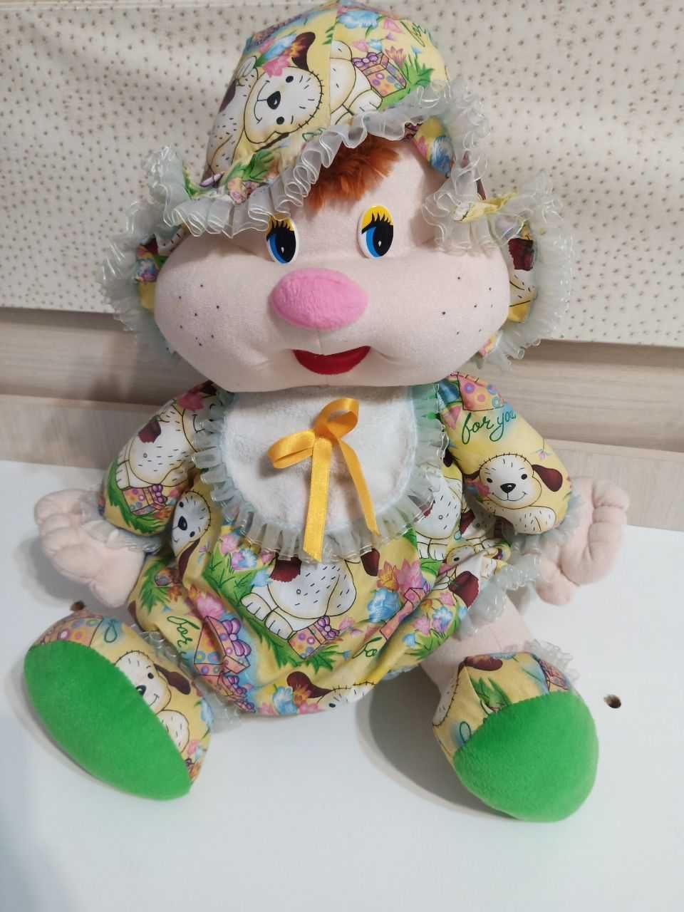 Редкая авторская коллекционная кукла девочка-собачка плюшевая игрушка