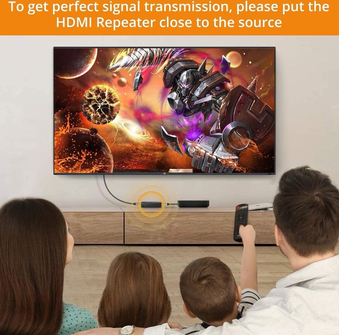 Neoteck HDMI 2.0 Repeater 4K 2160P 3D Wzmacniacz sygnału HDMI Repeater