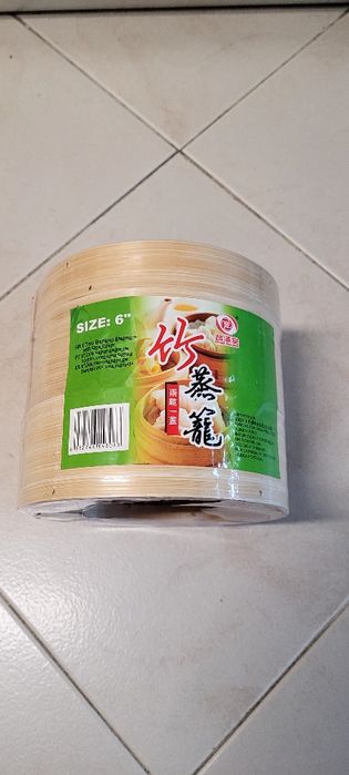 Bambu Steamer / cozer a vapor Novo