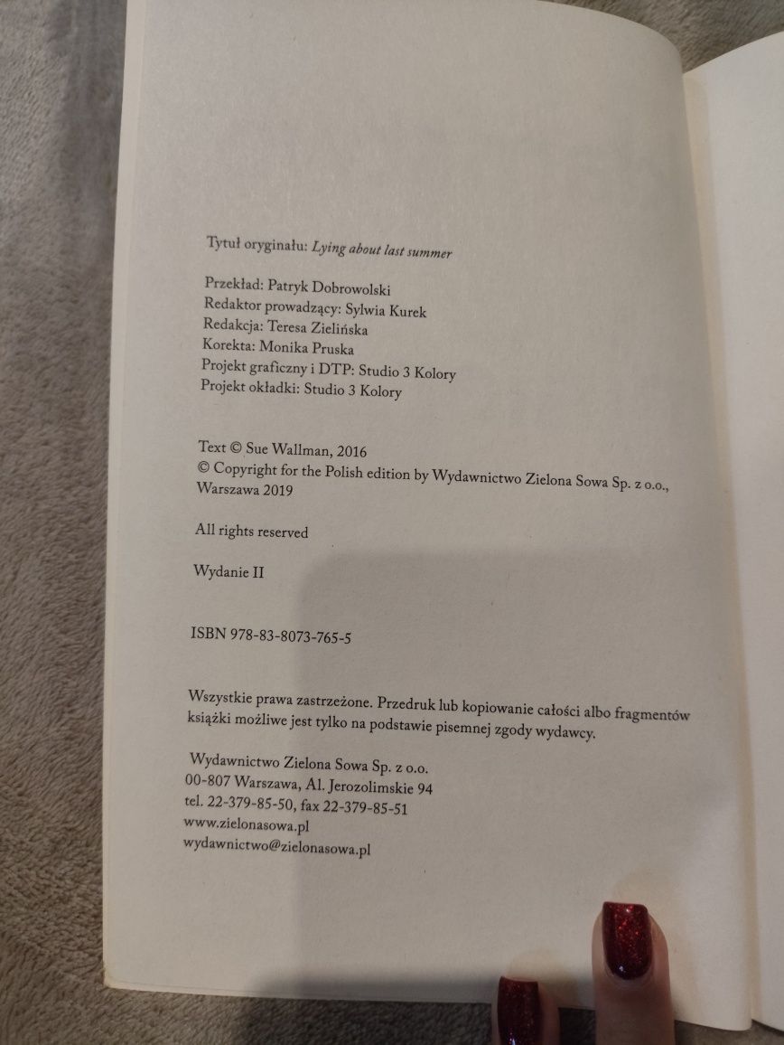 Kłamstwo minionego lata