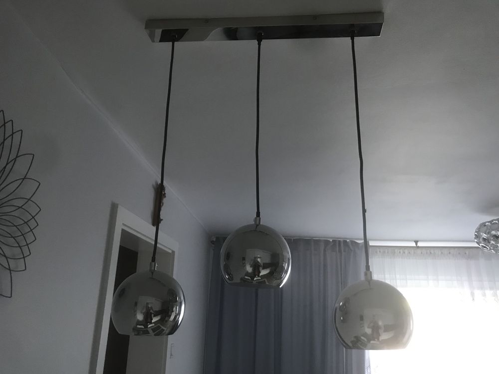 Lampy wiszace srebrne