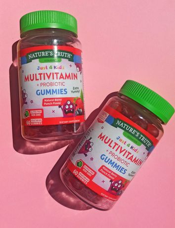 Витамины жевательные + Пробиотик для детей от Nature's Truth 60 конфет