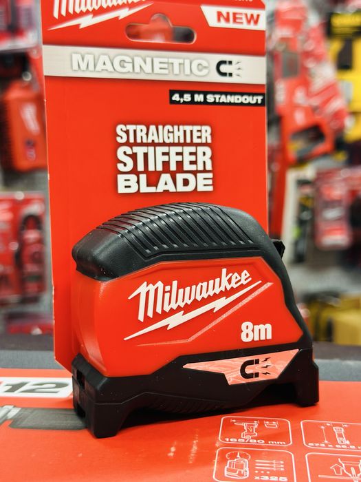 Новинка!!! Рулетка магнітна Milwaukee Magnetic GEN IV 5м, 8м/30мм