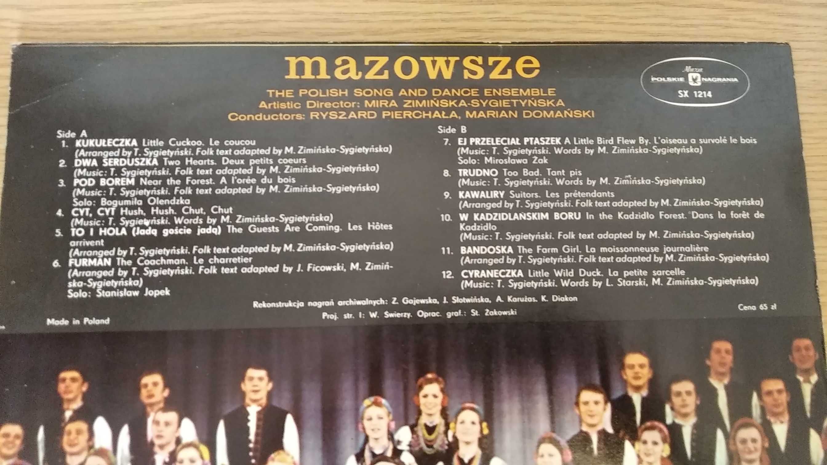 Winyl Mazowsze 25 Lat Mira Zimińska-Sygietyńska VG-