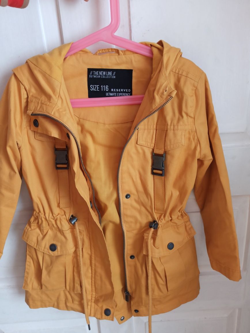 Parka kurteczka wiosenna musztardowa reserved rozm 116