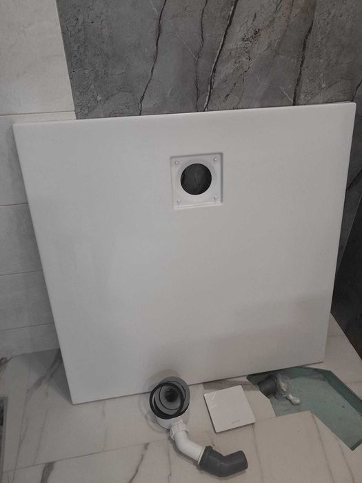 Brodzik 90 x 90 cm Cersanit tako slim 90x90 biały akryl s601-122