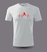 koszulka t-shirt z nadrukiem EKG Strażak prezent urodziny walentynki L