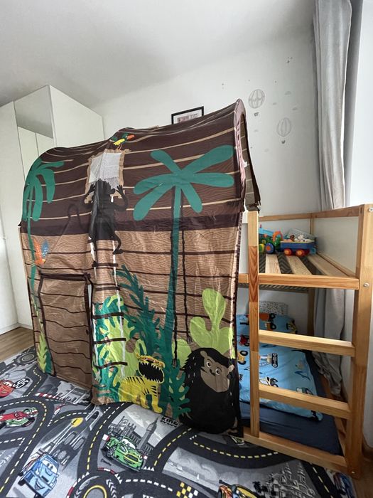 Ikea Kura łóżko i baldachim