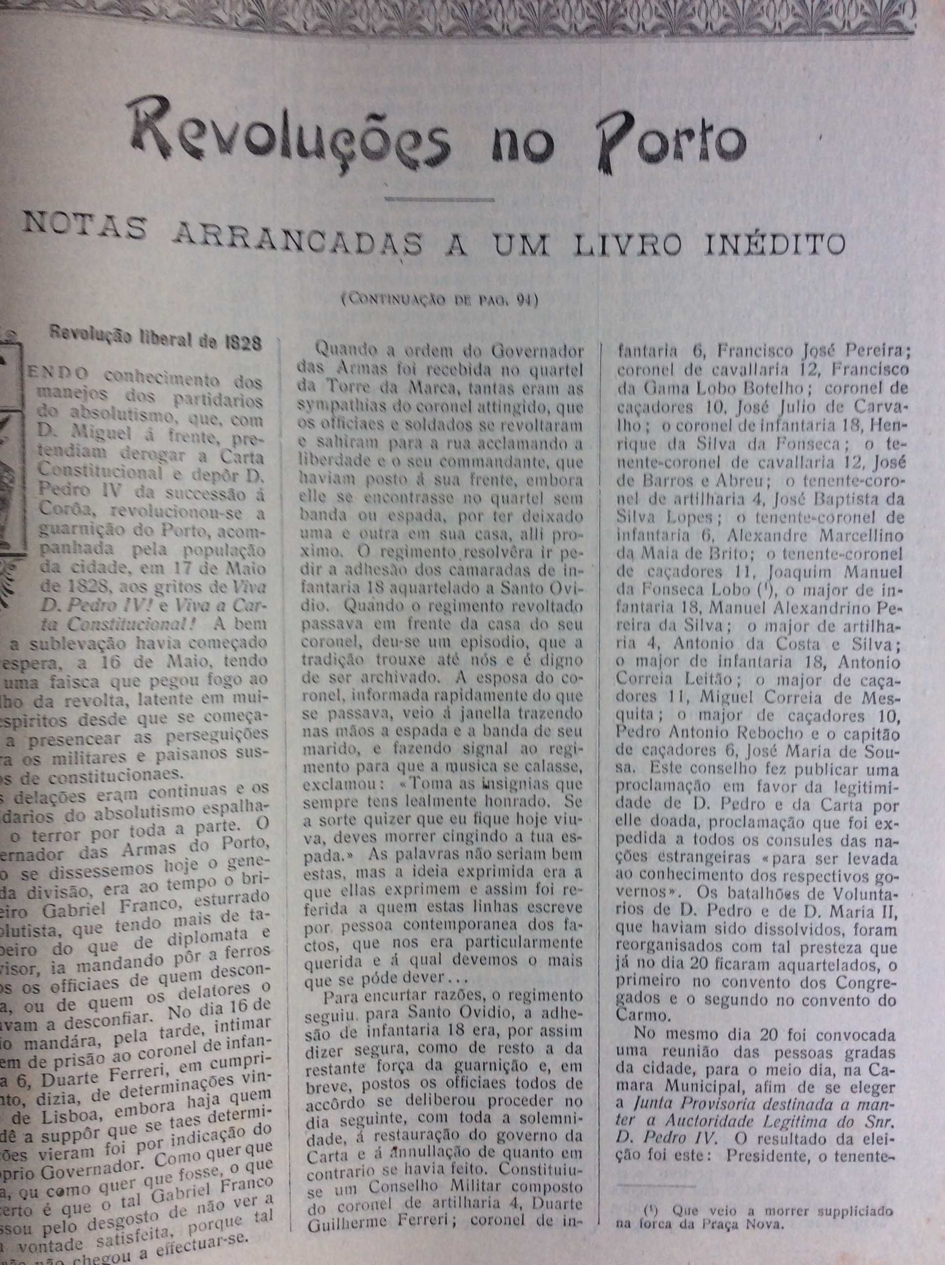 Um pouco da história do Porto e arredores, 1919. Edição escassa