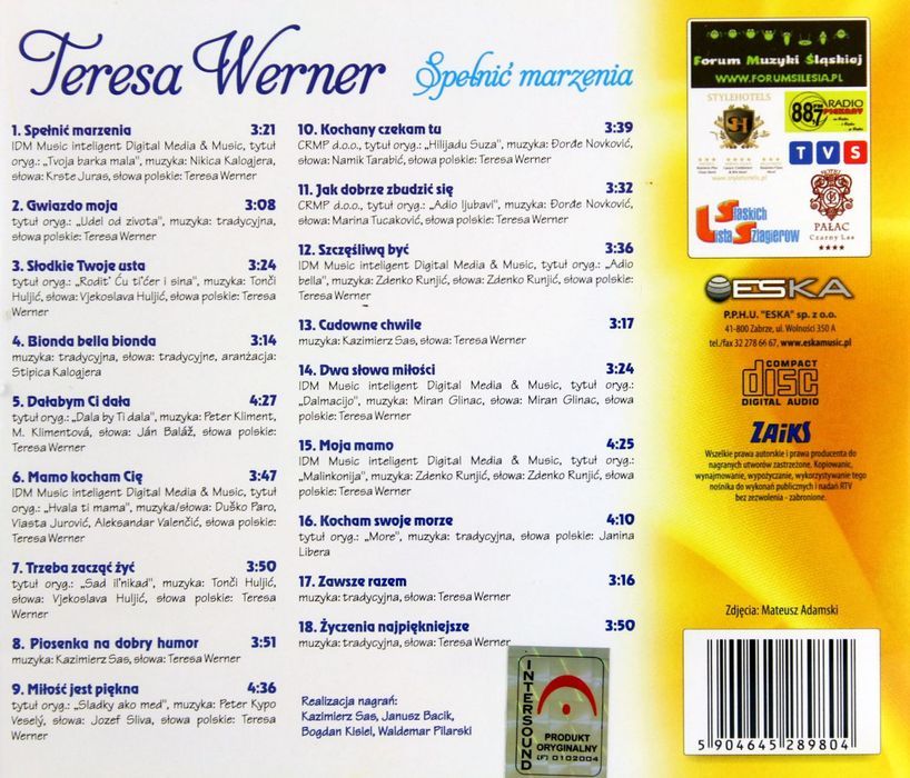 Spełnić Marzenia Teresa Werner Cd