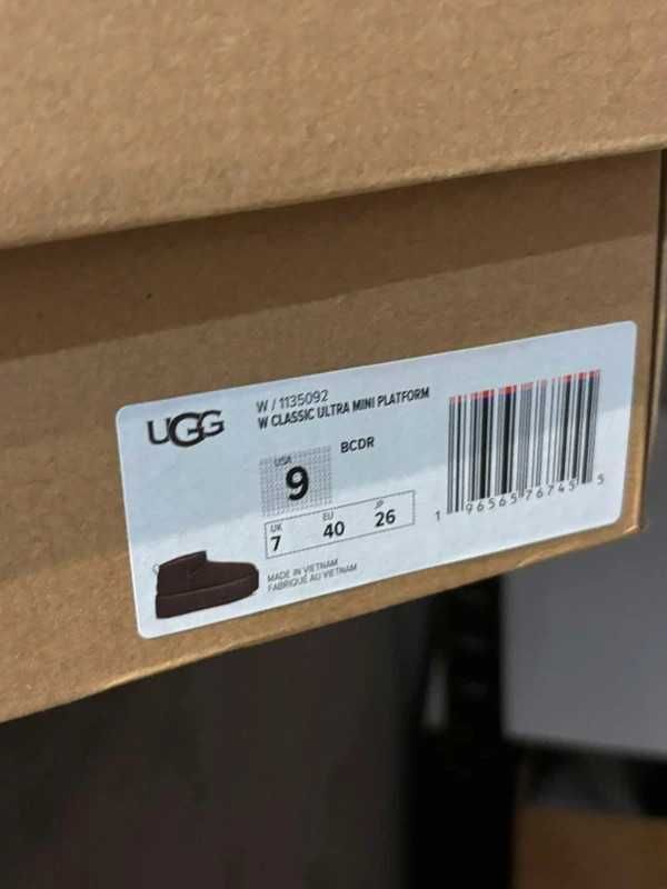 UGG Ultra Mini Platform Burnt Cedar Brown 40 Nowe