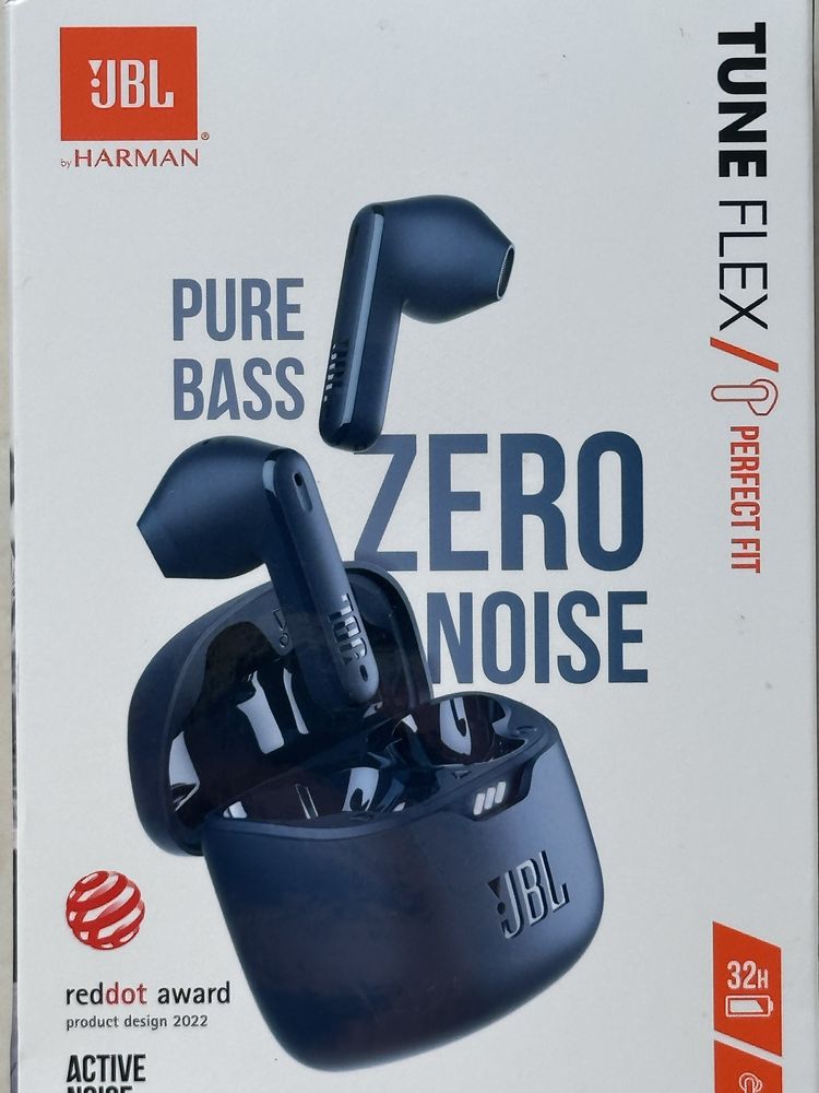 Бездротові навушники JBL Tune Flex Perfect Fit, сині