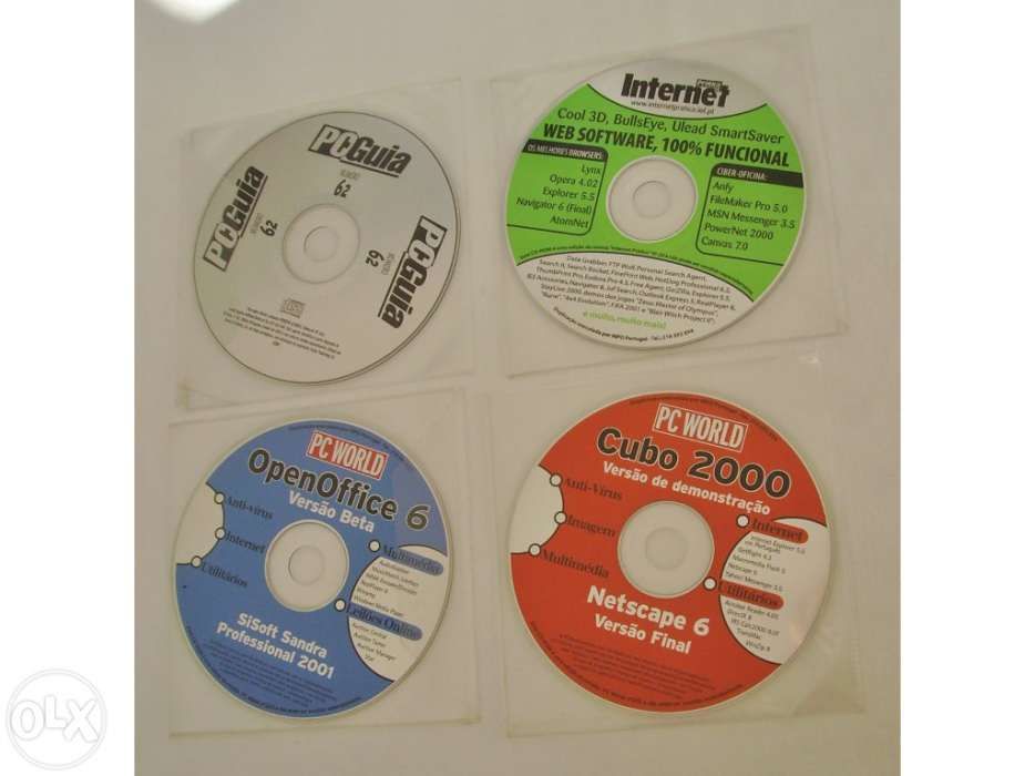 4 CD`s - PC World / PC Guia / Internet Prática