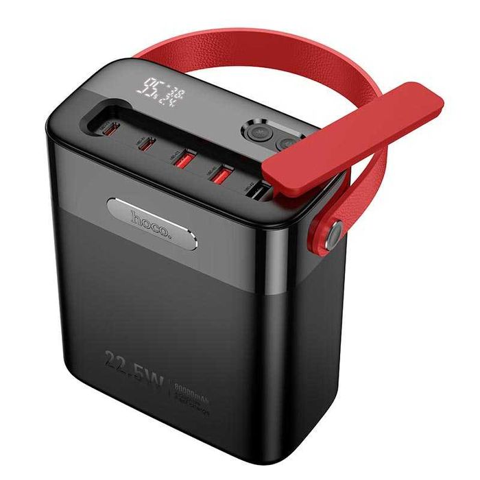 Павербанк Hoco Title J143 80000 mAh 22.5W 3USB/2Type-C з ліхтарем