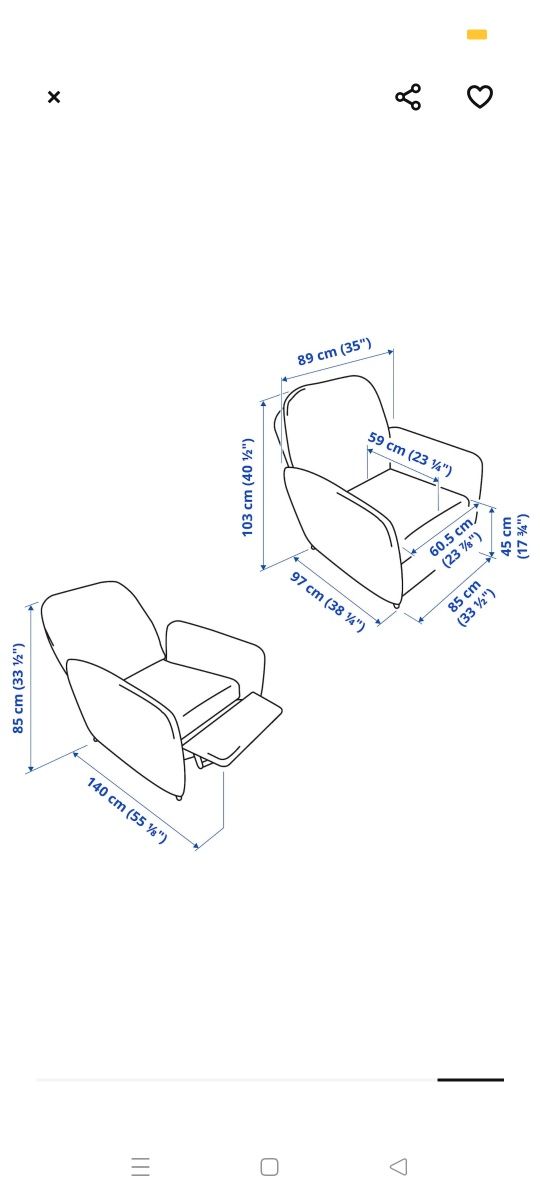 Fotel rozkładany IKEA