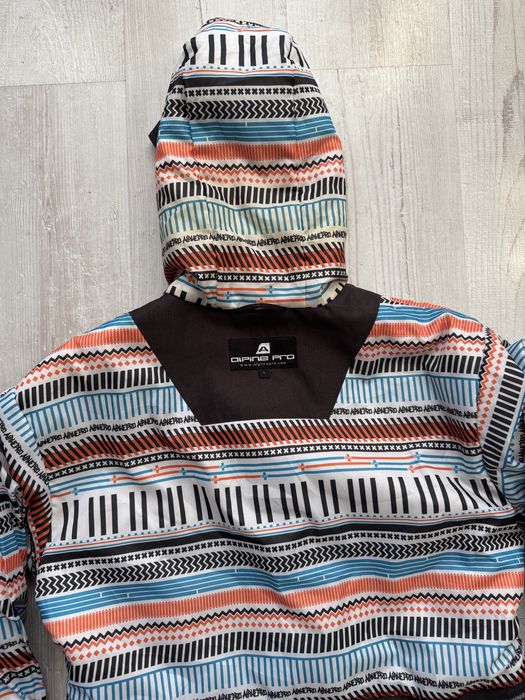 Męska kurtka narciarska Alpine pro L membrana ptx 10000 zimowa brązowa