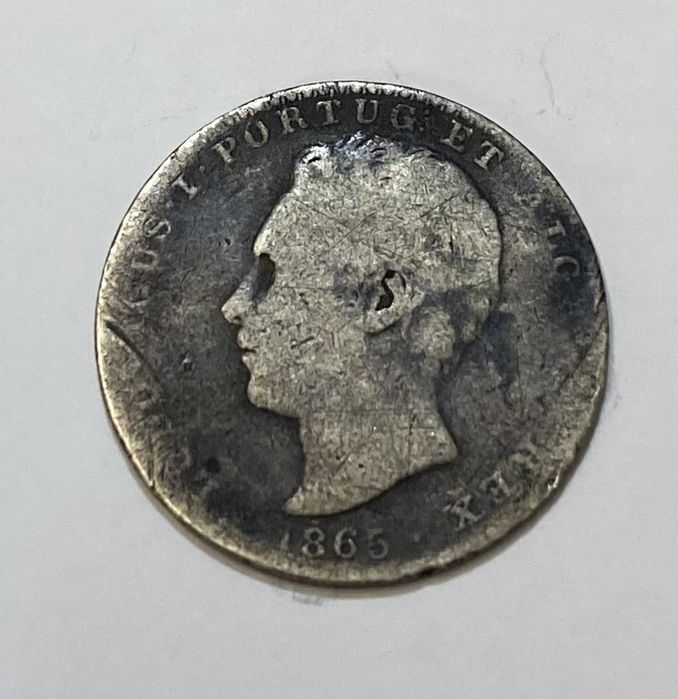 Moeda 100 Reis D LUIS I - 1865