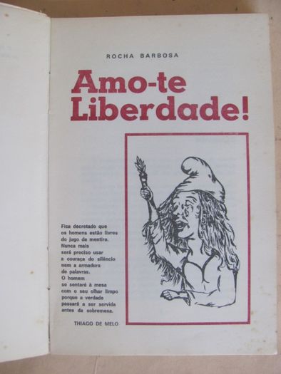 Amo-te Liberdade de Rocha Barbosa