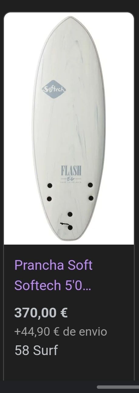 Prancha de surf softech