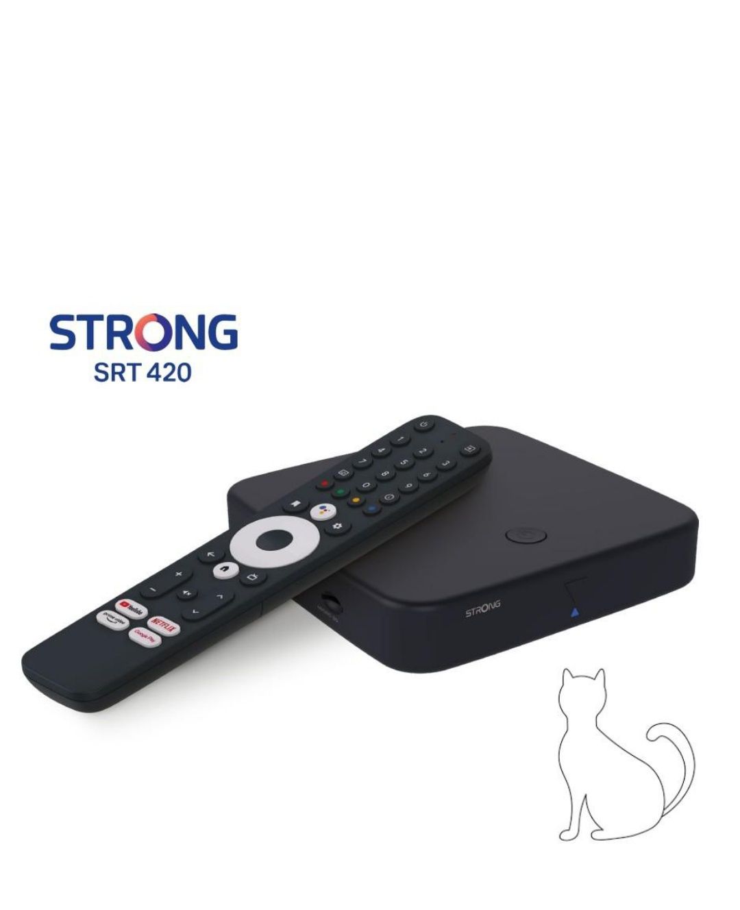 Медіаплеєр Strong SRT 420 ( Android TV та ефірний приймач ).