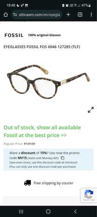 Okulary oprawki fossil FOS 6046