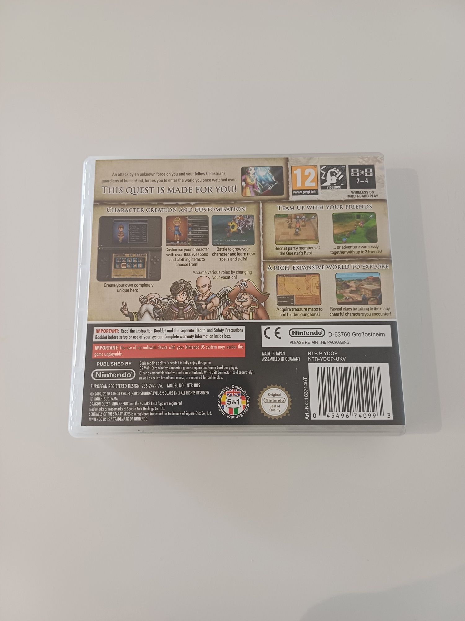 Dragon Quest IX Sentinels of the Starry Skies Nintendo DS oryginalna
