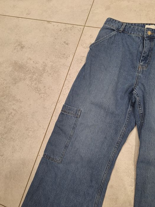 Spodnie Jeans z szerokimi nogawkami H&M