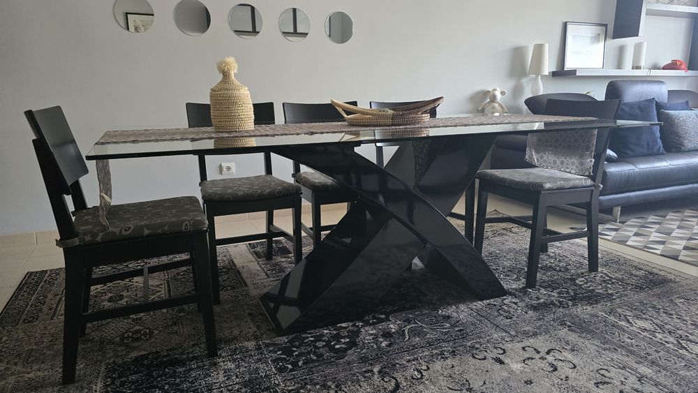 Mesa de vidro 1 mt X 2 mt