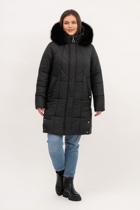 Женская стильная зимняя куртка пуховик. 50 -62р