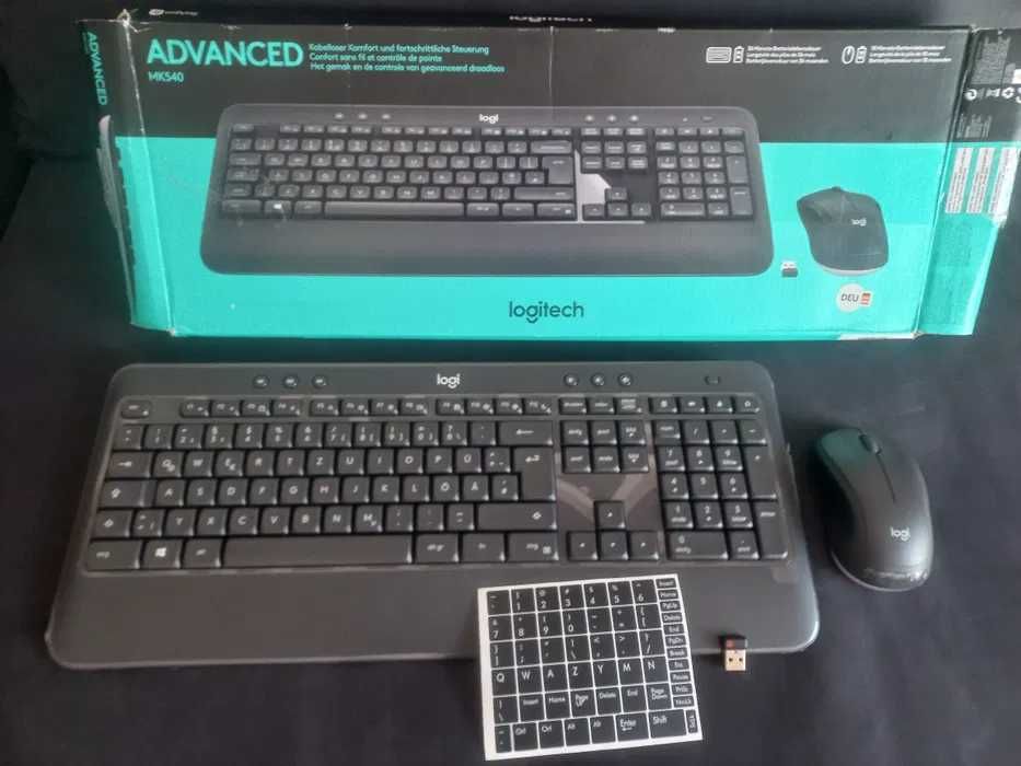 Logitech advanced MK540 bluetooth  DE naklejki [NOWA]