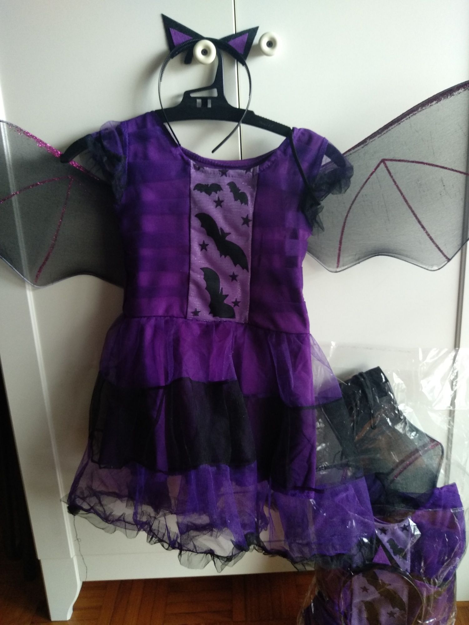 Vestido menina - 110 cm - Carnaval/ Halloween