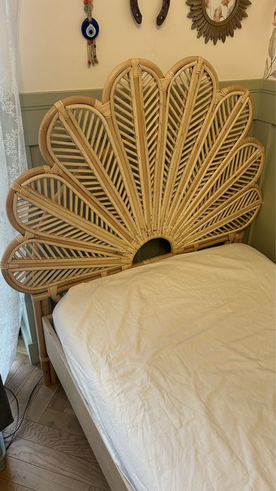 BOHOSWING wezgłowie i łóżko ze sklejki 90cm