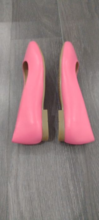 Buty baleriny Lasocki rozmiar 39 różowe skórzane