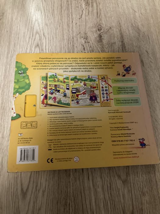 Czerwone żółte zielone książeczka dźwiękowa zasady ruchu drogowego