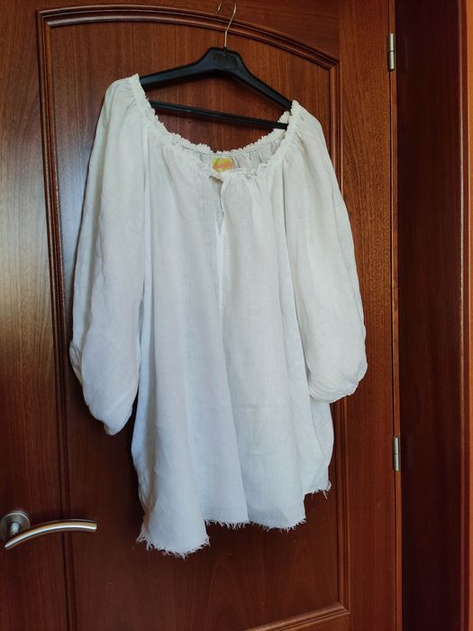 Koszula damska z lnu oversize