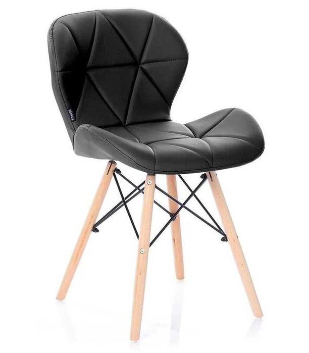 Krzesło Silla tapicerowane nowoczesny design drewno do salonu jadalni