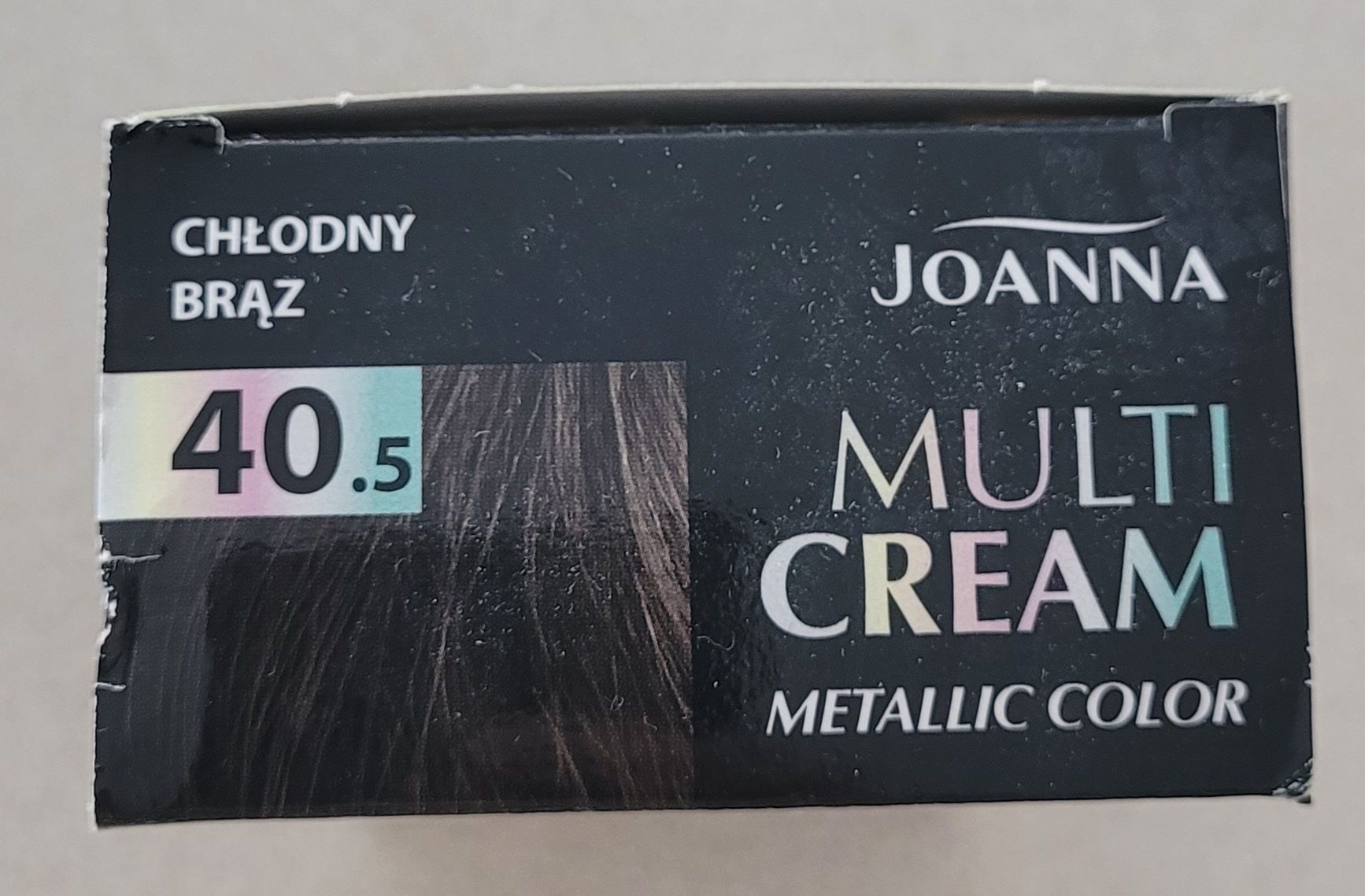Farba do włosów Joanna 40.5 chłodny brąz. Multi cream metallic color