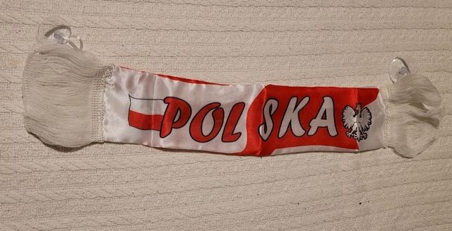 Mini szalik kibica na przyssawki Polska