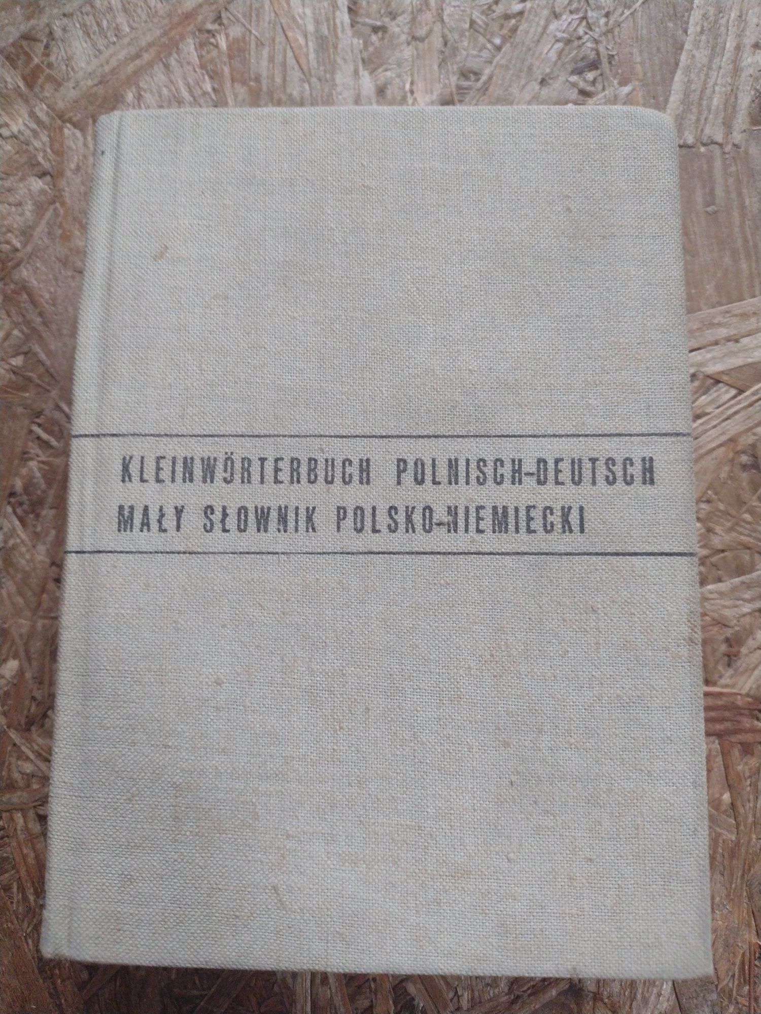 Mały słownik polsko-niemiecki Jan Czochralski dwustronny 1968