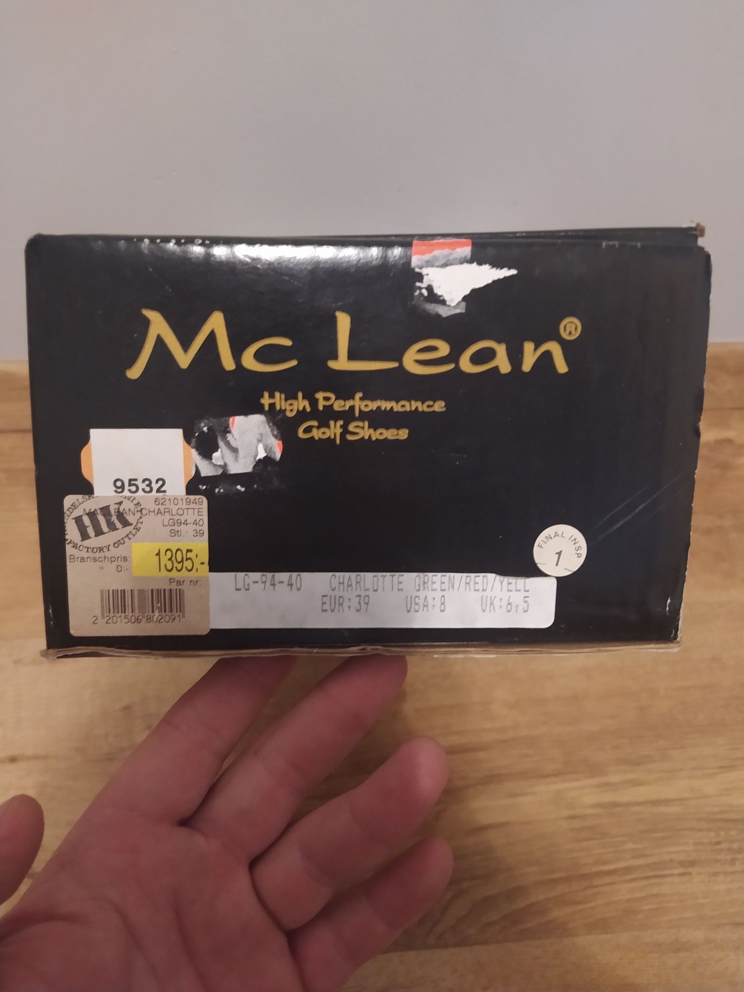 Ekskluzywne buty do golfa Mc Lean. Rozmiar 39